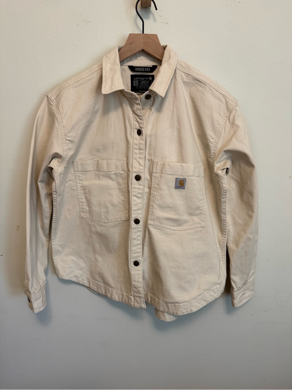 Carhartt Rugged Flex Women's Cream Work Shirt Jacket